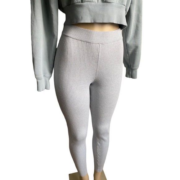 J. Crew Ribbed Ankle High Waisted Pants Leggings Athleisure Tight Loungewear S - Picture 13 of 13